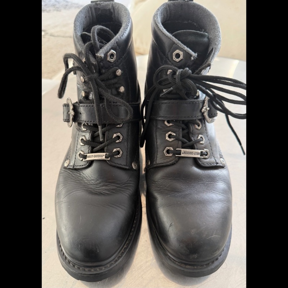 Harley-Davidson Black Combat Boots